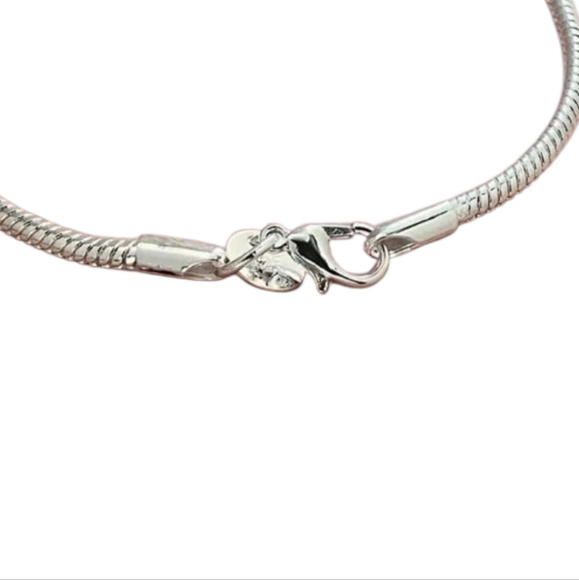 Elegant Silver Bracelet 3 MM Snake Bone Bracelet - Picture 2 of 5